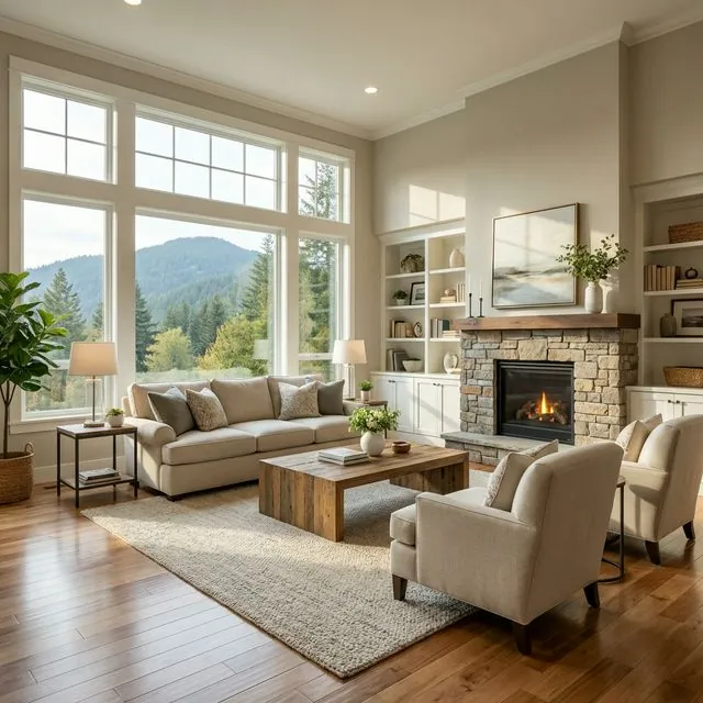 Blossomwood Living Room Cleaning